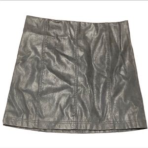 Wishlist Apparel faux suede mini skirt- slate grey size large